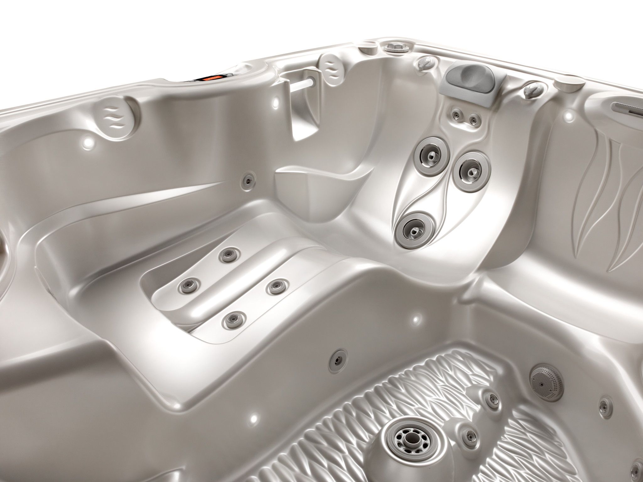 Caldera-Paradise-2016-Makena-WhitePearl-Detail-01 | Young's Hot Tub Sales and Service Center